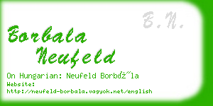 borbala neufeld business card